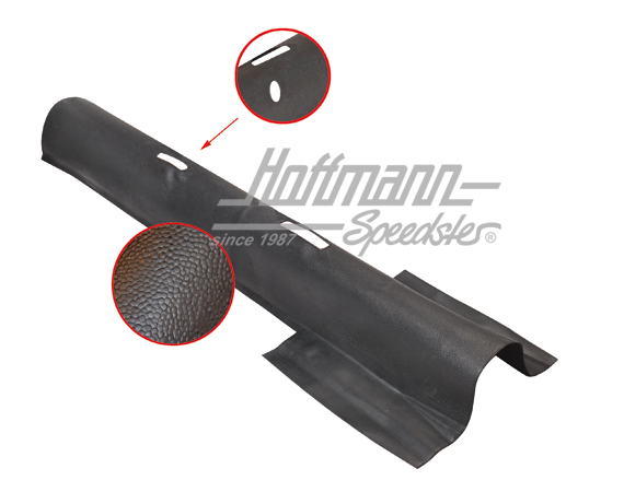 Gummimatte, Rahmentunnel, 55-59, schwarz Gummimatte, Rahmentunnel, 55-59, schwarz