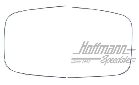 Zierrahmen Alu, Heckscheibe 450mm, 8.71- Zierrahmen Alu, Heckscheibe 450mm, 8.71-