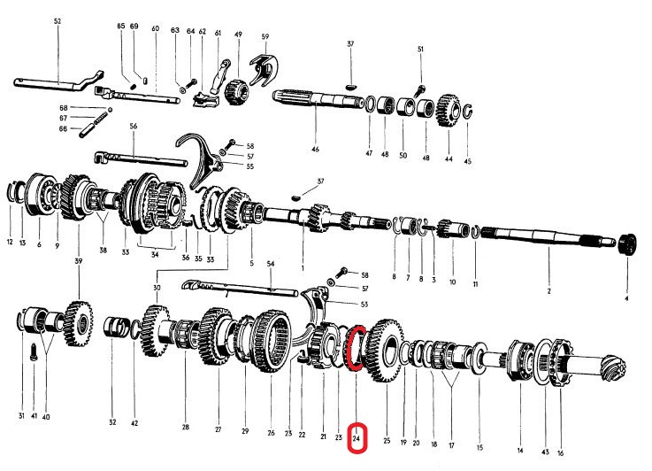 Synchronring 1. Gang, Vollsynchron Synchronring 1. Gang, Vollsynchron