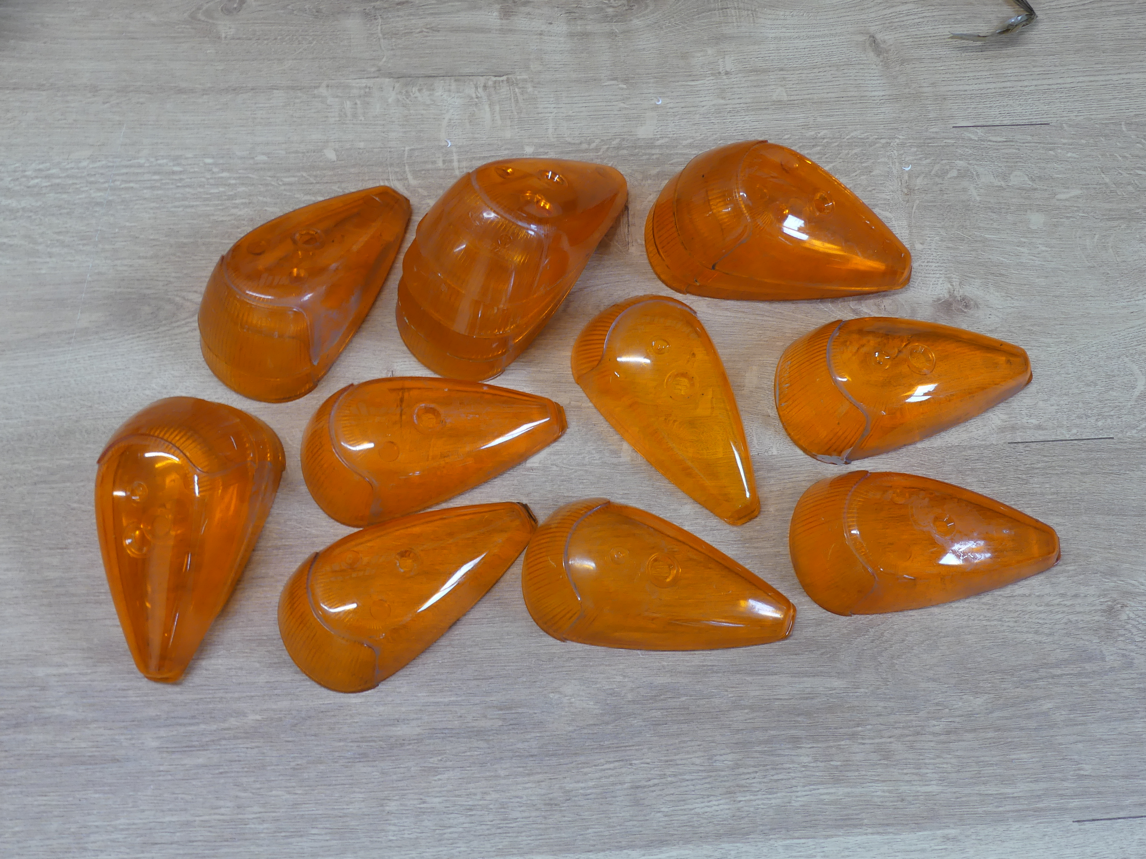 Blinkerglas, breit, orange-Gebrauchtteil