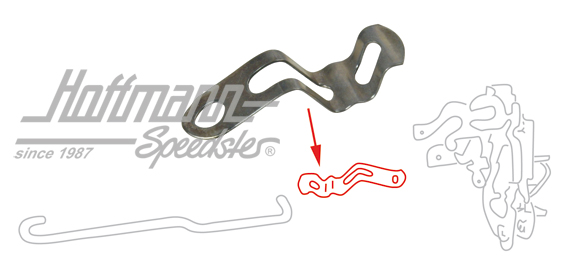 Klemmfeder, Zugstange/Türschloss, 8.66- Klemmfeder, Zugstange/Türschloss, 8.66-