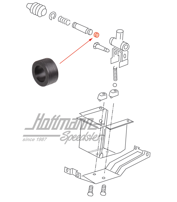 Dämpfungsring, seitlich, vorne, 5-Gang Dämpfungsring, seitlich, vorne, 5-Gang
