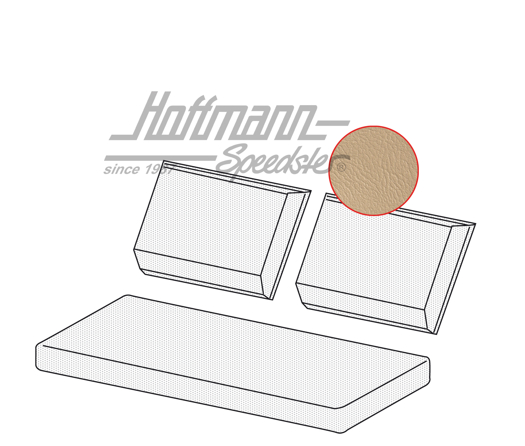 Sitzbezüge, Rückbank, Kübel, beige(G)