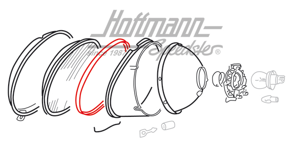 Dichtung, Scheinwerferglas/Reflektor,-67 Dichtung, Scheinwerferglas/Reflektor,-67