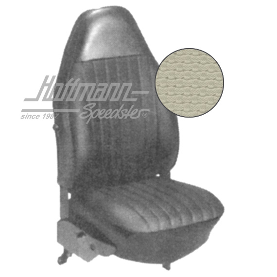Sitzbezüge, Limousine, 8.72-7.73, Korbmuster, altweiß