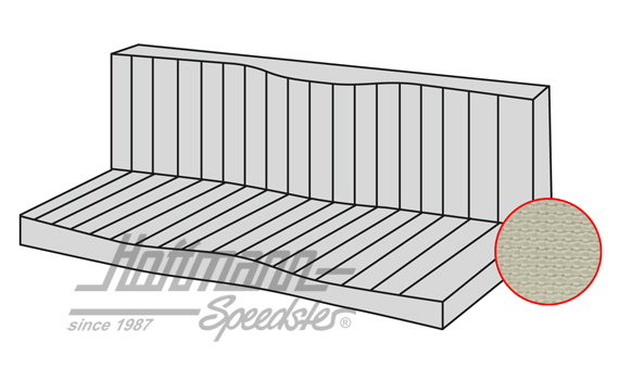 Sitzbankbezug, Karmann Cabr.,-71,altweiß Sitzbankbezug, Karmann Cabr.,-71,altweiß
