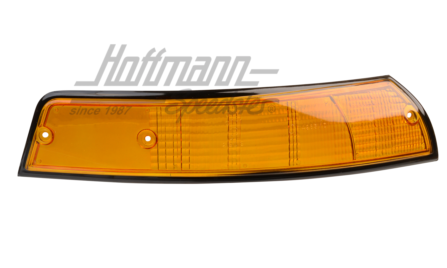 Blinkerglas, gelb/schwarz, 911,72-73,re. Blinkerglas, gelb/schwarz, 911,72-73,re.