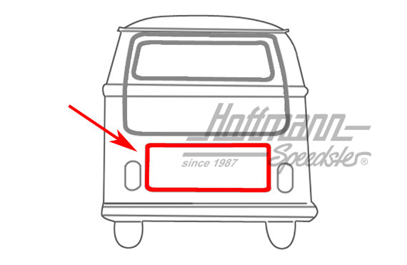 Motorklappendichtung, Bus T2, 71-79, Top-Qualität Motorklappendichtung, Bus T2, 71-79, Top-Qualität