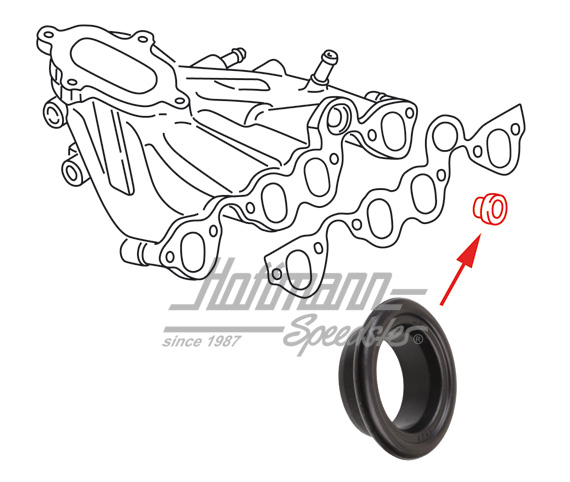 Dichtung, Wasserkanal, Ansaugkrümmer Dichtung, Wasserkanal, Ansaugkrümmer