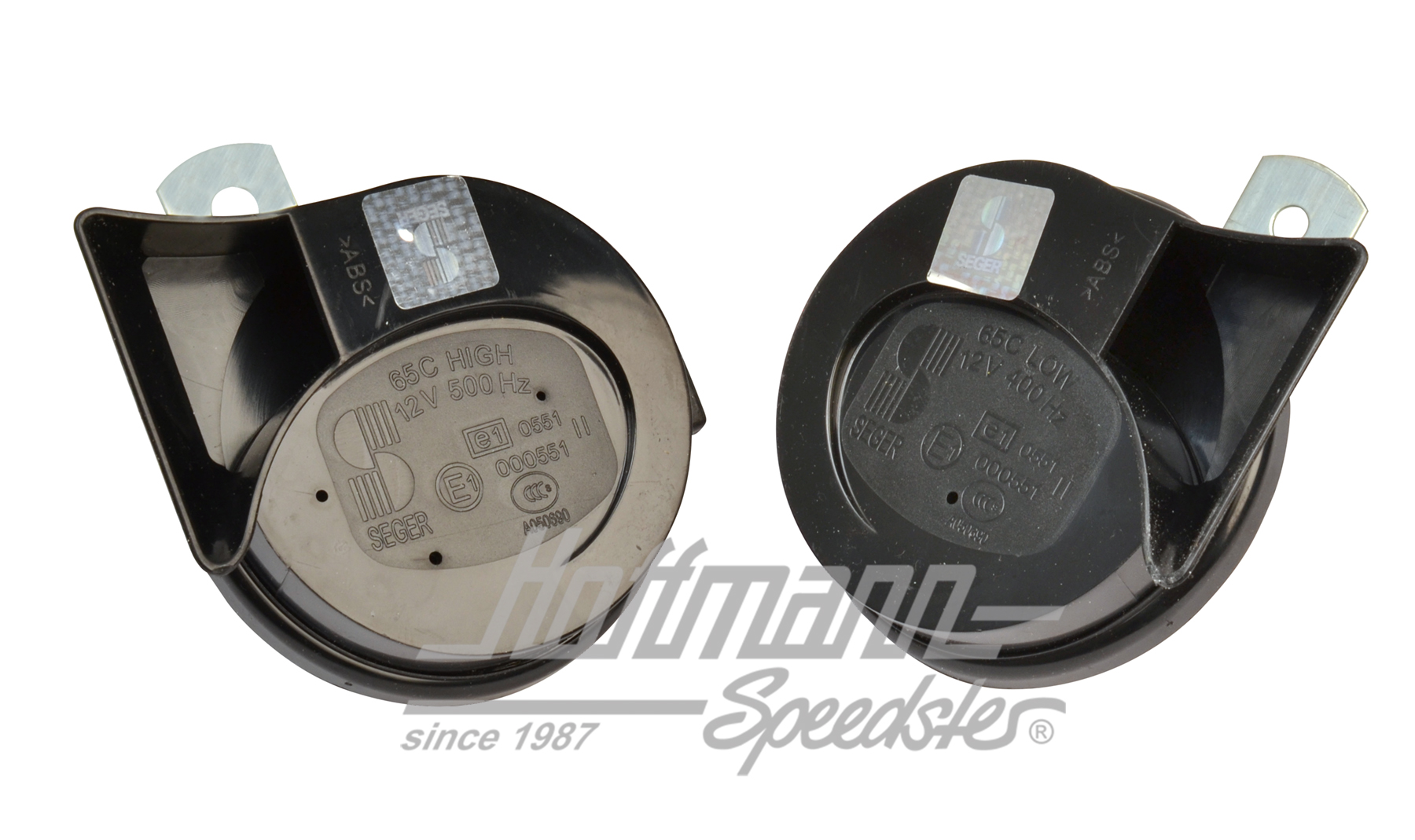 Elektro-Fanfaren, schwarz, (rund) Elektro-Fanfaren, schwarz, (rund)