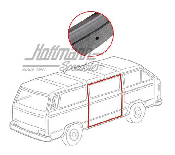 Schiebetürdichtung, Bus T3, rechts Schiebetürdichtung, Bus T3, rechts