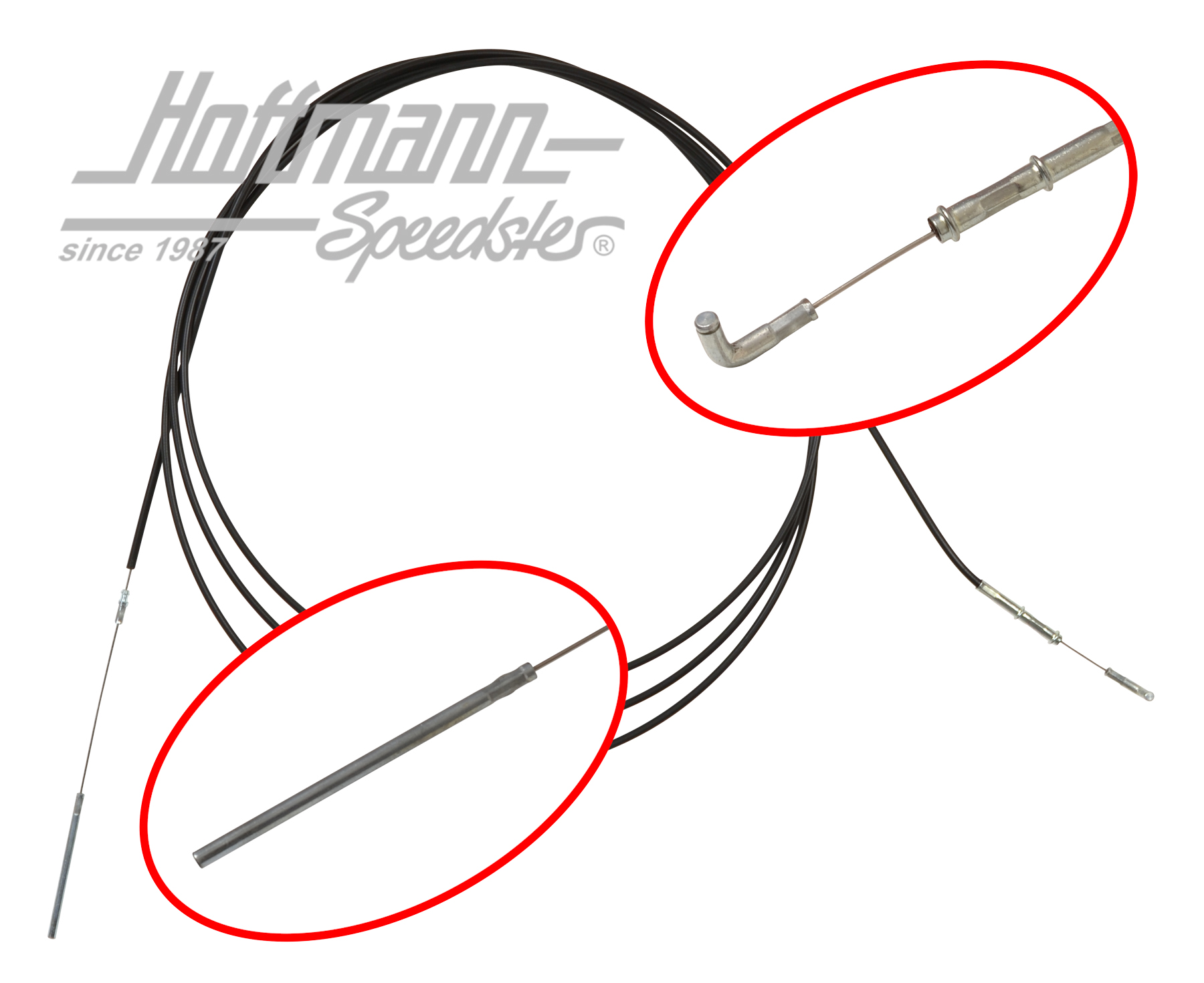 Heizungszug, 4130mm, Bus T3, 2.0, links