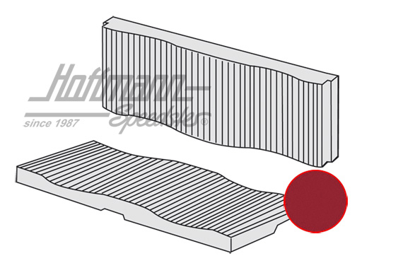 Sitzbankbezug, Karmann Coupé,71-74,rot Sitzbankbezug, Karmann Coupé,71-74,rot