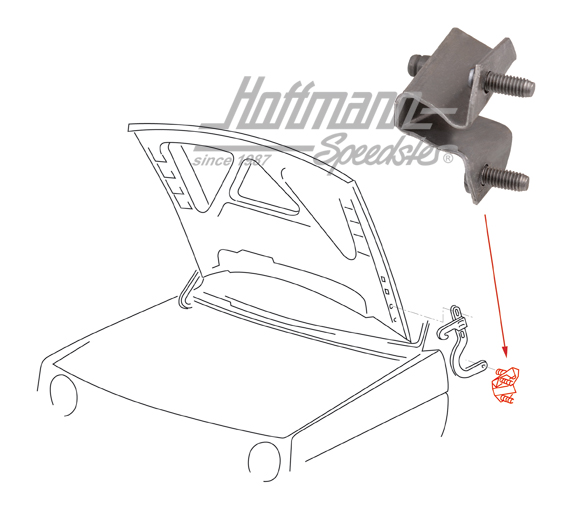 Halter, Haubenscharnier, Golf 2