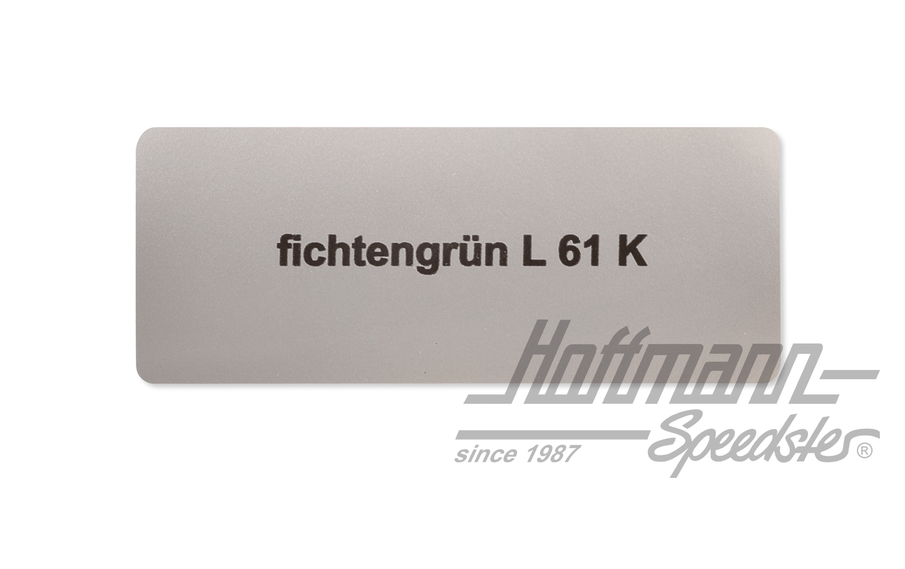 Aufkleber, Farbnummer L61K, fichtengrün Aufkleber, Farbnummer L61K, fichtengrün