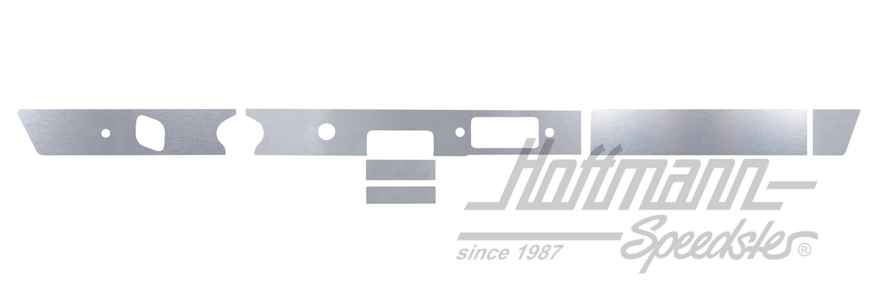 Blende, Armaturenbrett, 65-68, ALU Blende, Armaturenbrett, 65-68, ALU