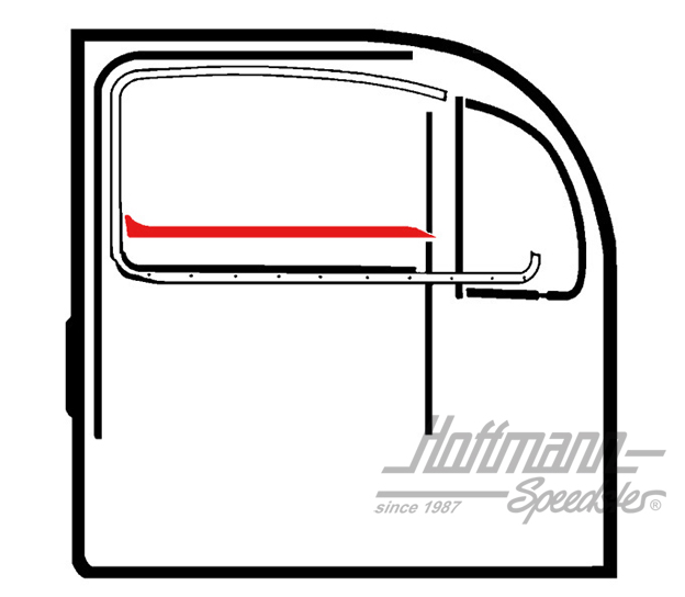 Türschachtdichtung, innen, 8.68-, links Türschachtdichtung, innen, 8.68-, links