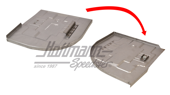 Batterieboden, Bus T1, rechts, 12 Volt