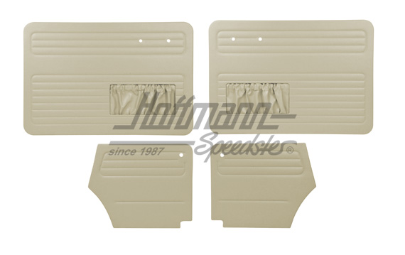 Tür- und Seitenverkleidungen, Cabrio, 55-64, altweiß Tür- und Seitenverkleidungen, Cabrio, 55-64, altweiß