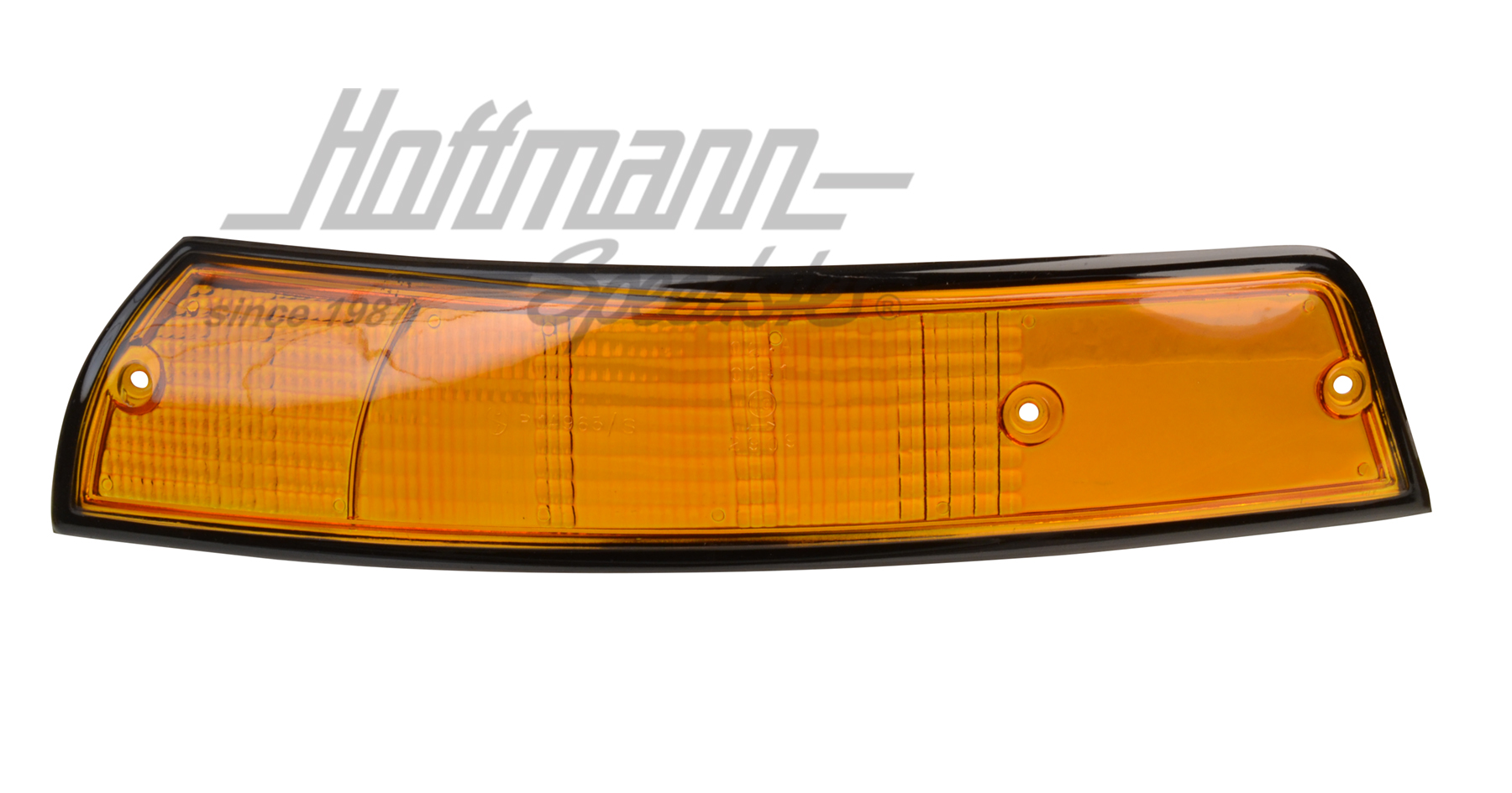 Blinkerglas, gelb/schwarz, 911,72-73,li. Blinkerglas, gelb/schwarz, 911,72-73,li.