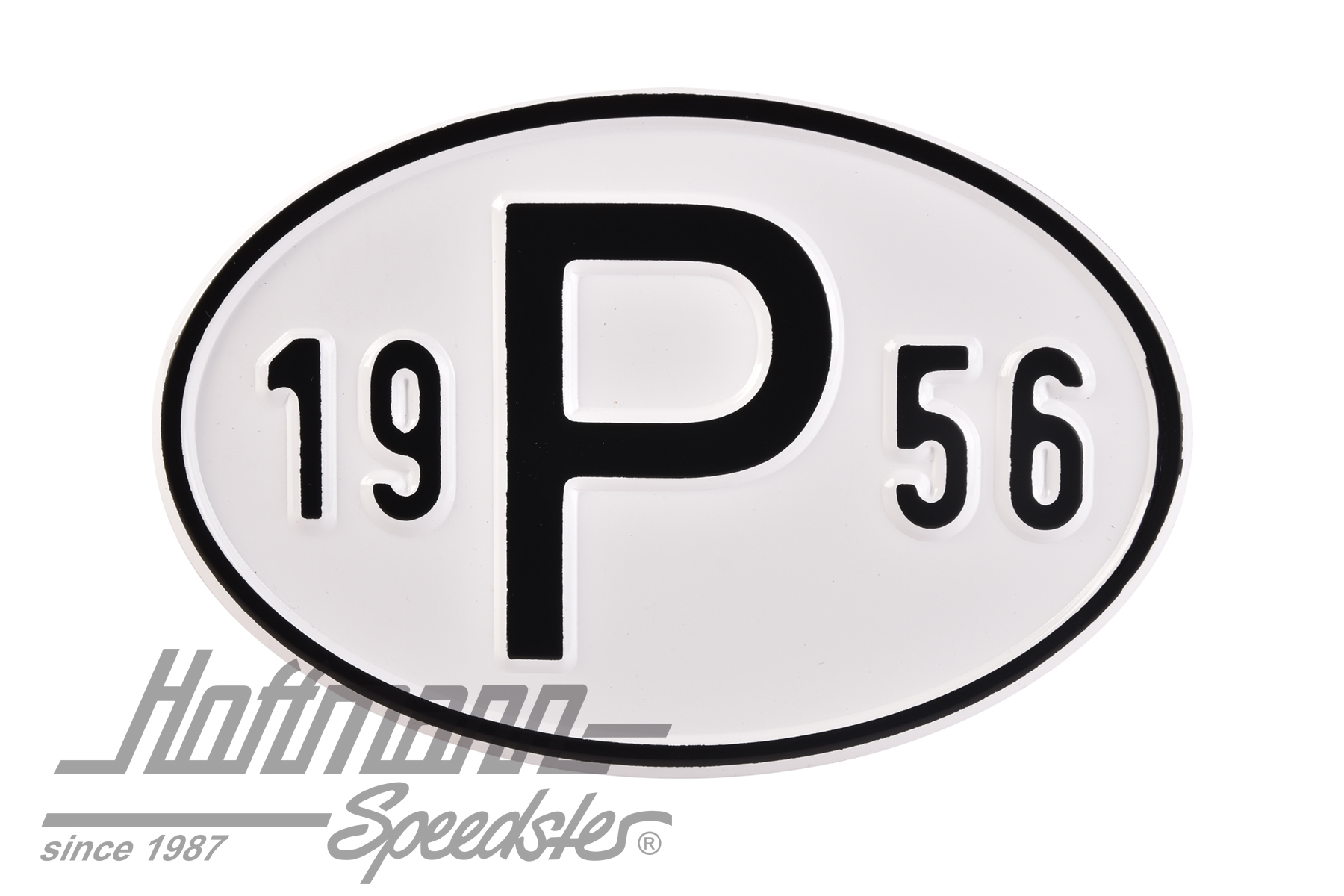 Nationalitätsschild "P", "1956", Alu