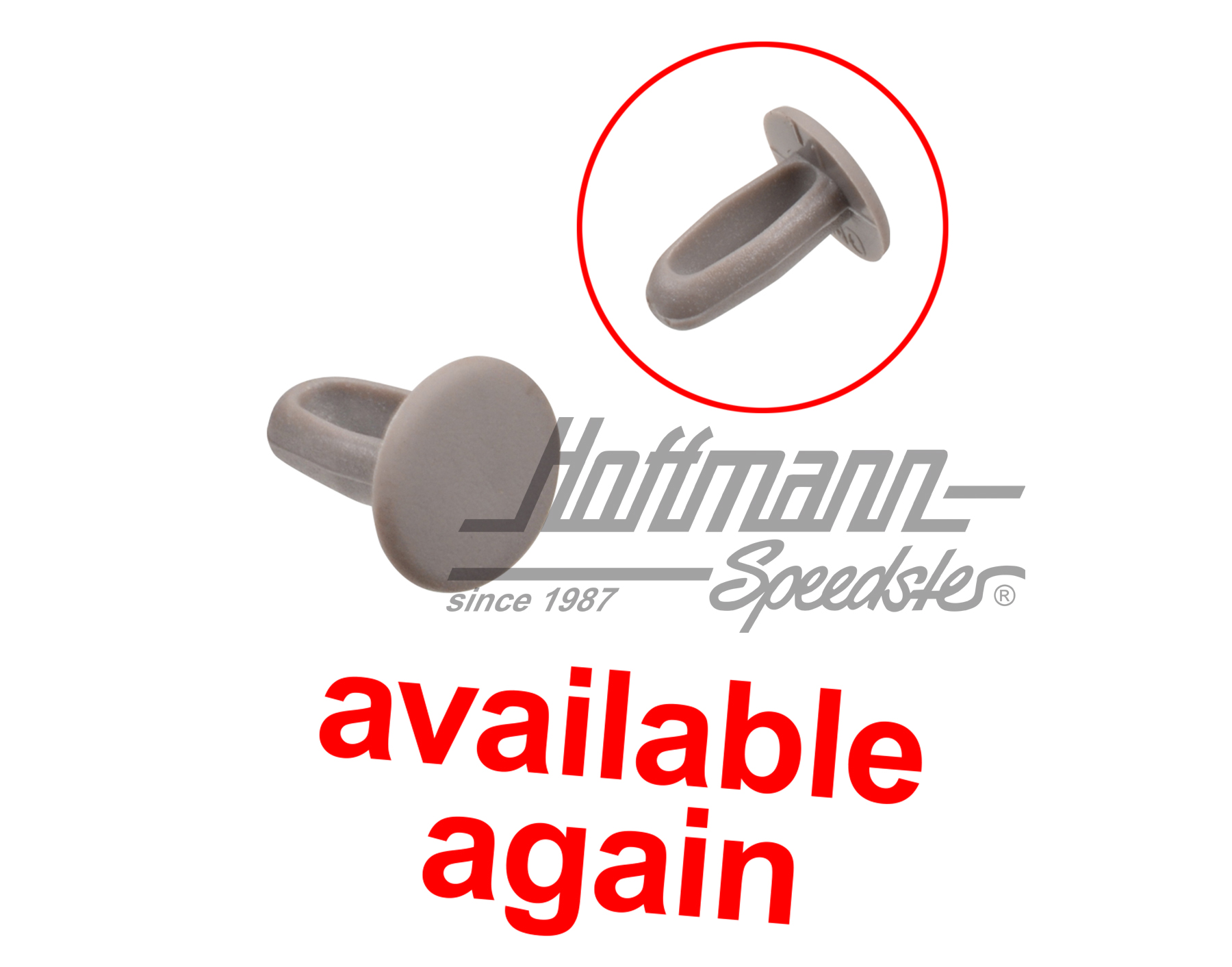 Clip, Abdeckungen oben, Bus T2, grau