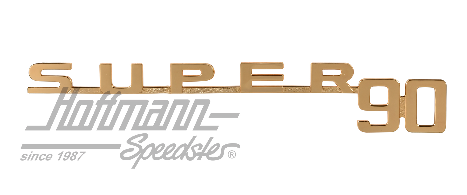 Schriftzug, Super90, gold