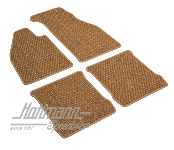 Fußmatten, Kokos, 72-, beige/hellbraun, mit Fußstütze