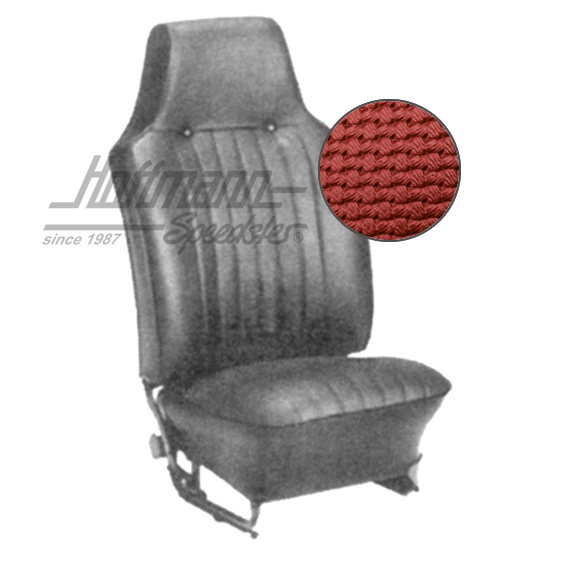 Sitzbezüge, Limousine, 67-69, Korbmuster, rot
