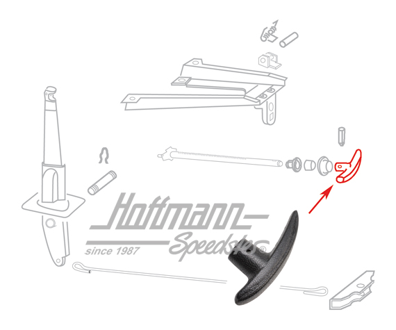 Handbremshebelgriff, Bus T2, 67-79,Serie Handbremshebelgriff, Bus T2, 67-79,Serie