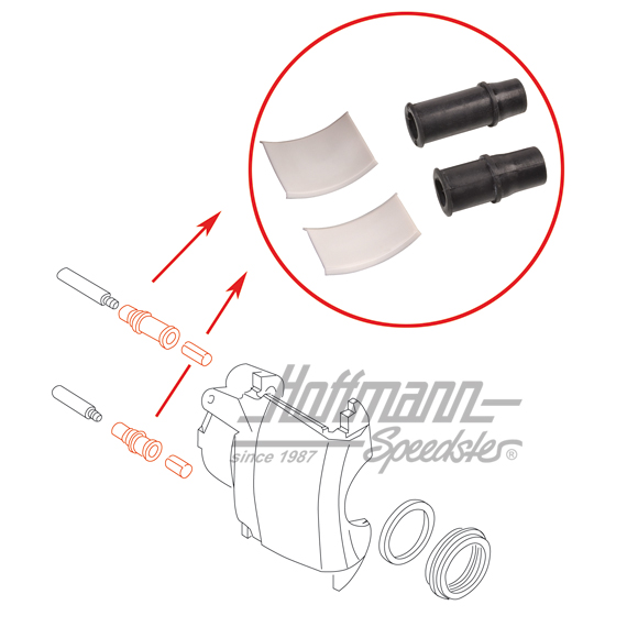 Führungshülsensatz, Bremssattel, 78- Führungshülsensatz, Bremssattel, 78-