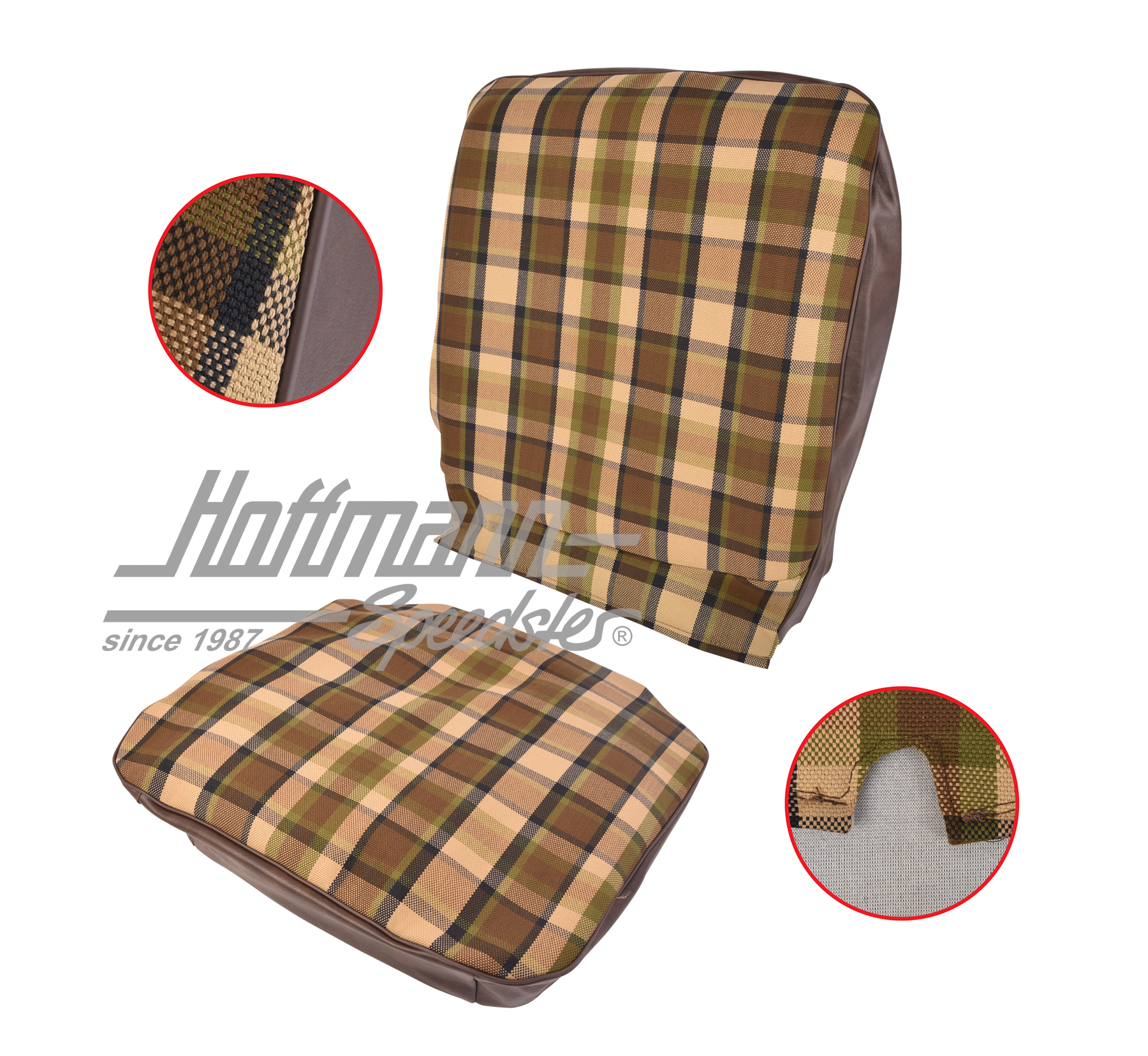 Sitzbezug, Westfalia, braun/beige, 68-74