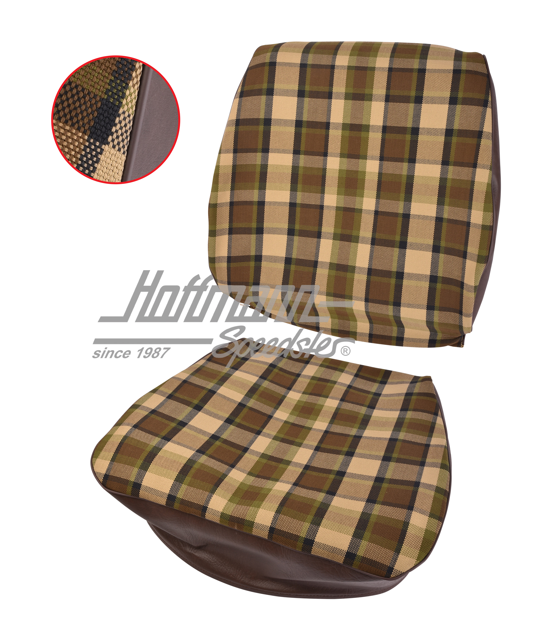 Sitzbezug, Westfalia, braun/beige, 74-79