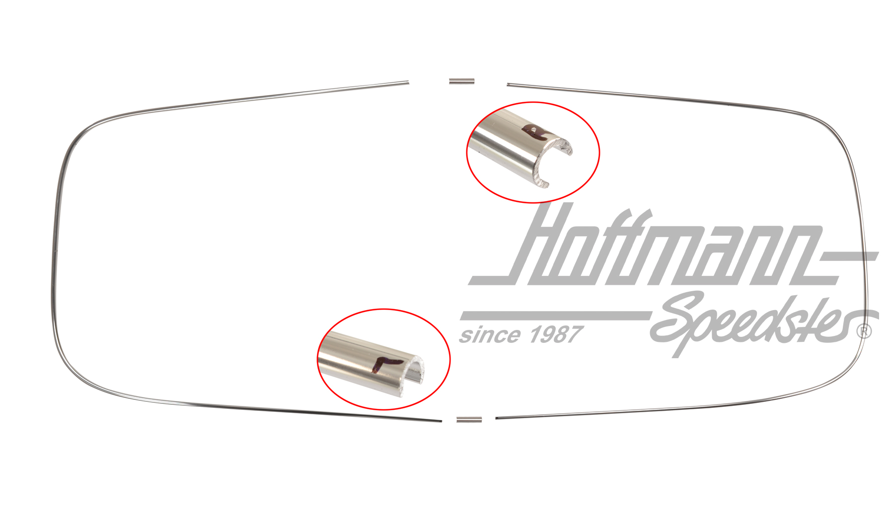 Zierrahmen Alu, Heckscheibe, Stufenheck Zierrahmen Alu, Heckscheibe, Stufenheck