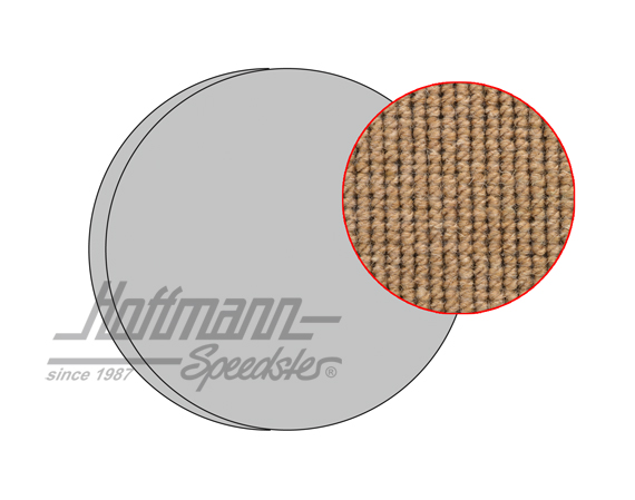 Reserveradhülle, 53-67, Haargarn, beige