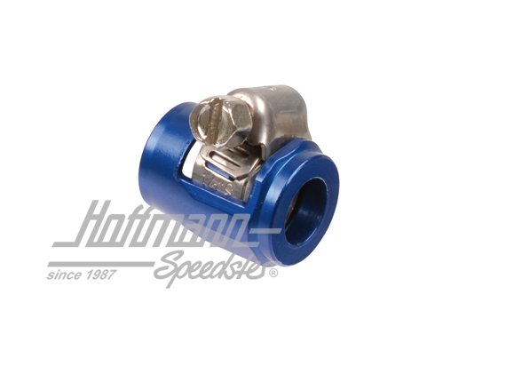 Schlauchschelle Spezial,Alu blau,16-18mm