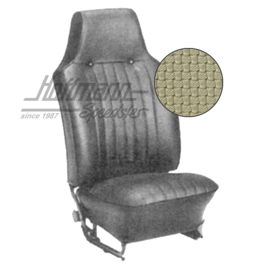 Sitzbezüge, Limousine, 67-69, Korbmuster, beige