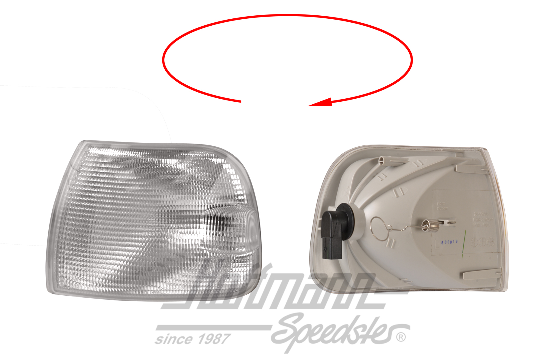 Blinker, vorne, weiß, links (langer)