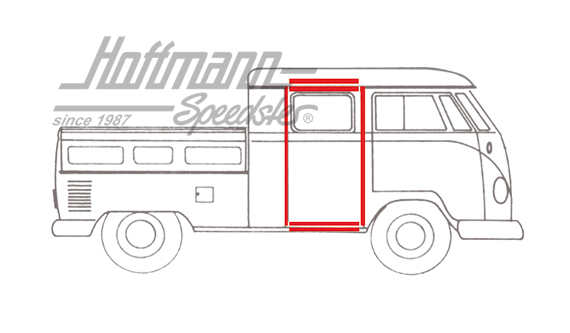 Türdichtung, Doka, hinten, Bus T1, 57-67