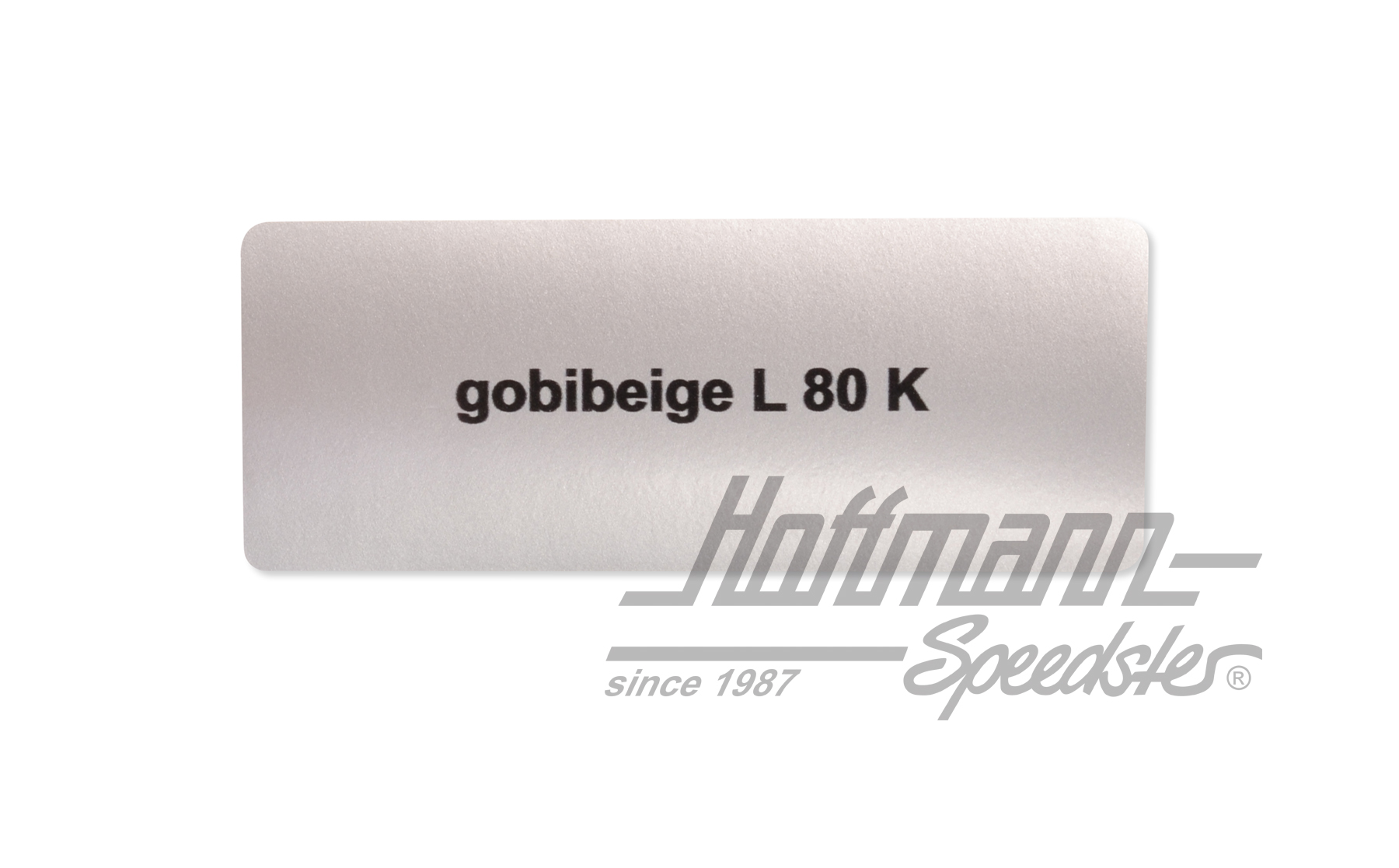 Aufkleber, Farbnummer L80K, gobibeige Aufkleber, Farbnummer L80K, gobibeige