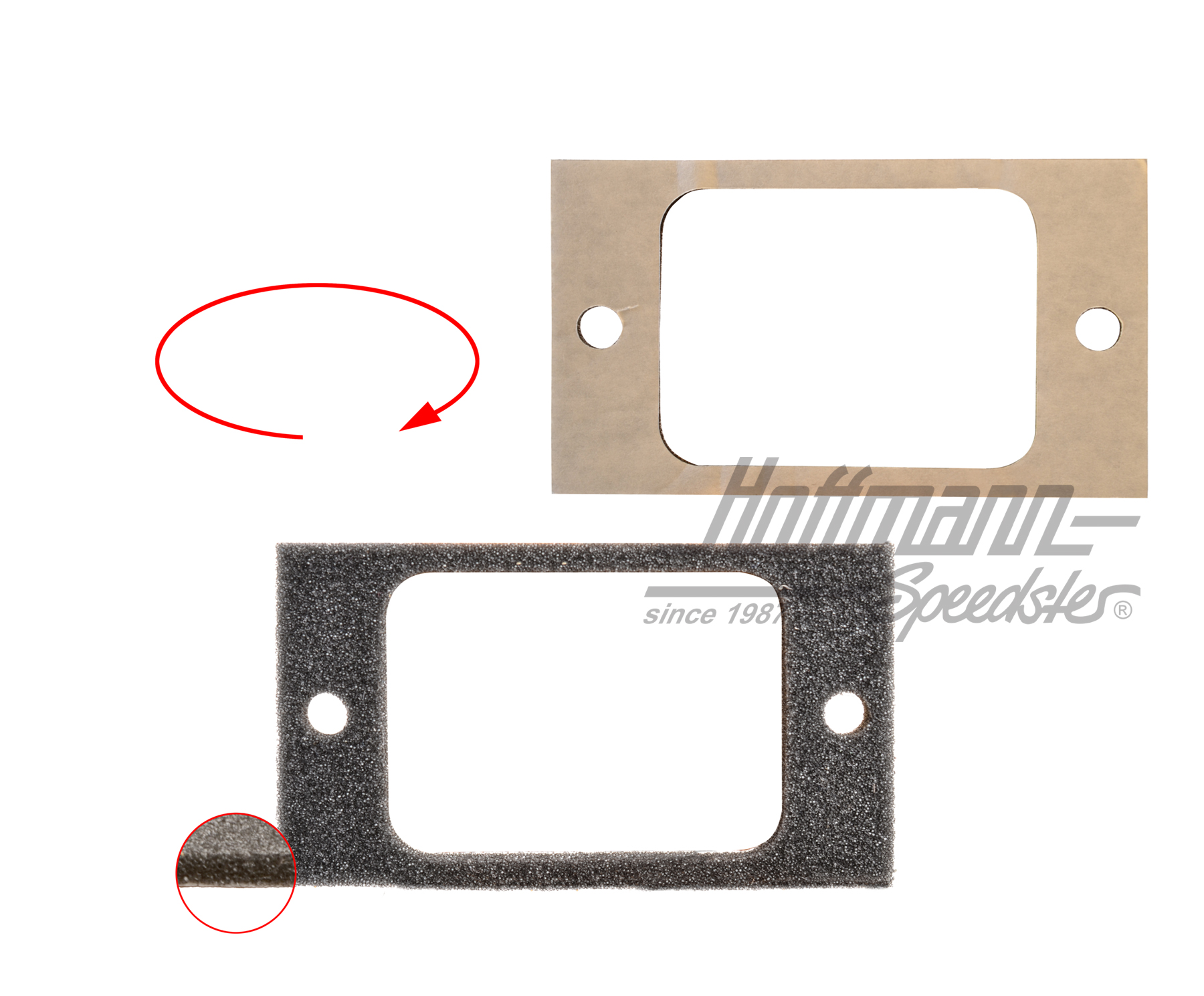 Dichtung, Rahmentunnel, außen, 8.65- Dichtung, Rahmentunnel, außen, 8.65-