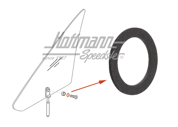 Dichtung, Drehfenster, Golf 1/Bus T3 Dichtung, Drehfenster, Golf 1/Bus T3