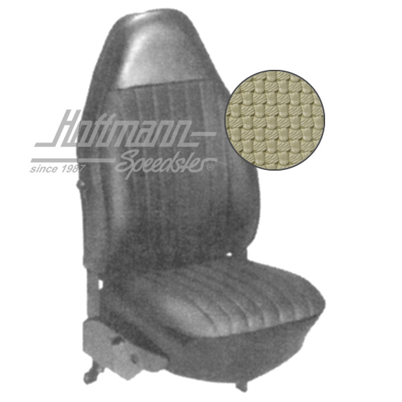 Sitzbezüge, Cabrio, 72-73, Korbmuster, beige