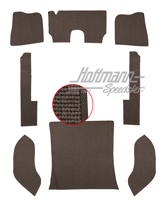 Teppichsatz, Limousine, 57-64, Haargarn, anthrazit Teppichsatz, Limousine, 57-64, Haargarn, anthrazit