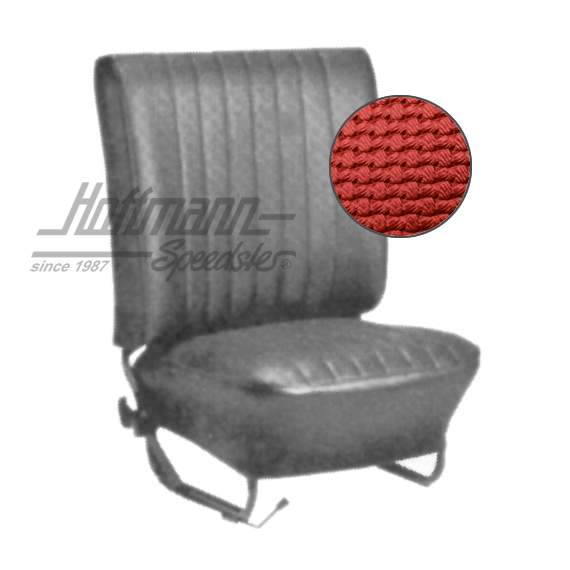 Sitzbezüge, Limousine, 67-72, Korbmuster, rot