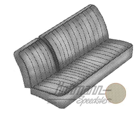Sitzbezüge, Mittelbank 1/3, 73-79, altweiß Sitzbezüge, Mittelbank 1/3, 73-79, altweiß
