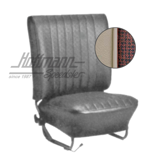 Sitzbezüge, Cabrio, 64-67, Meshmuster, rot/weiß Sitzbezüge, Cabrio, 64-67, Meshmuster, rot/weiß