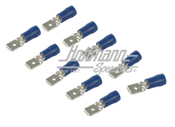 Flachstecker, 1.5-2.5mm, blau, 6.3mm