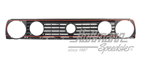 Kühlergrill, Doppelscheinwerfer, 87-92, rot