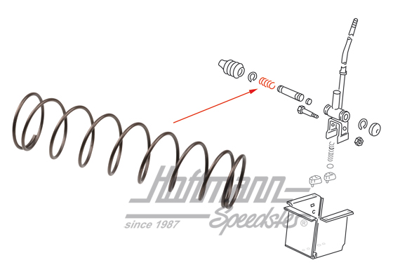 Feder, seitlich, vorne, 5-Gang Feder, seitlich, vorne, 5-Gang
